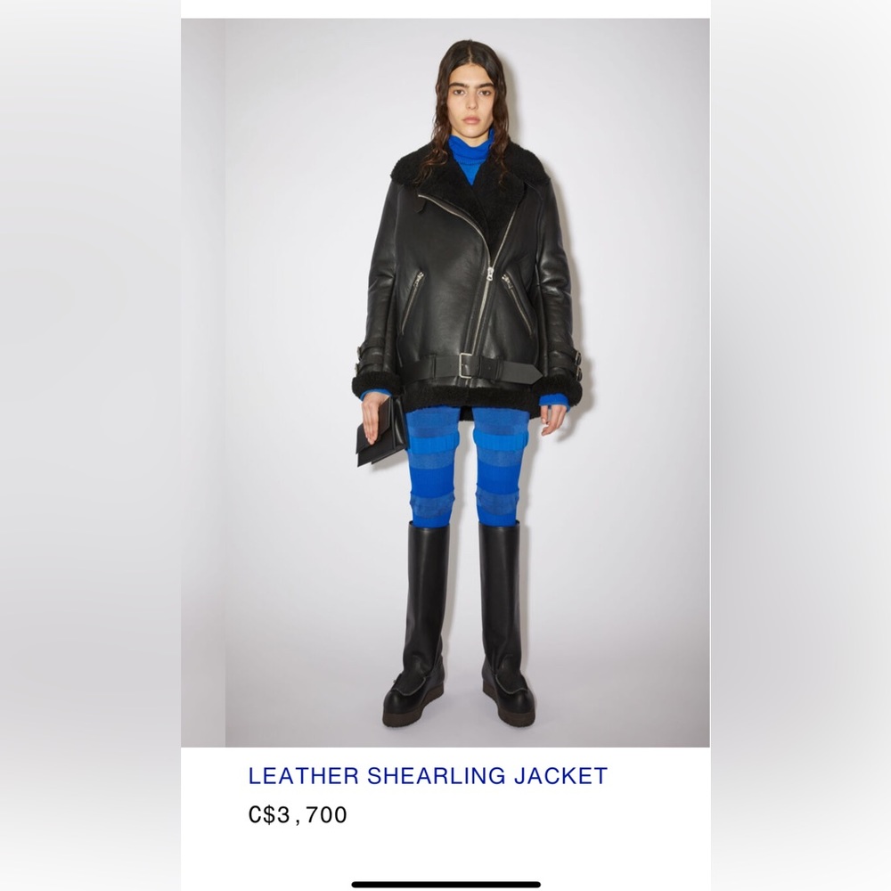 Acne Studios shearling jacket - Picture 4 of 4